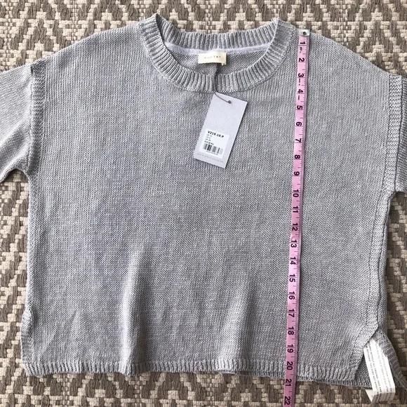 Poetry short sleeve linen knit sweater top size 6 - Picture 9 of 13